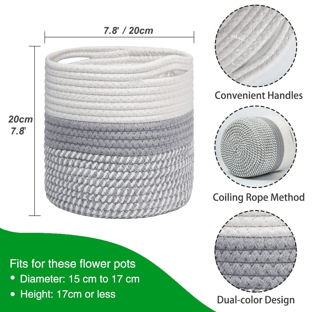 tenn well 20cm Plant Pot with Liner - Image 3