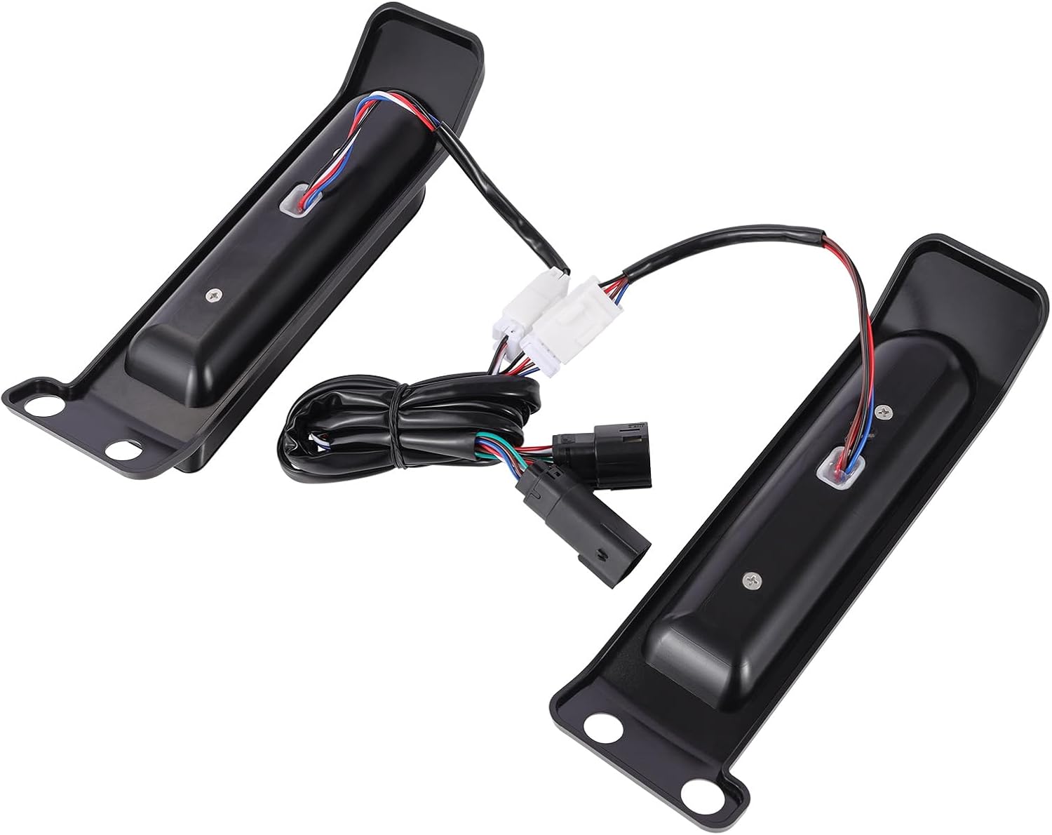 LED Filler Panel Lights Rear Fender Light Motorcycle Turn Signals Brake Tail Lights Fit for Harley Touring Electra Glide Ultra Limited Road King Road Glide 2014-2024(Black Housing Smoke Lens)