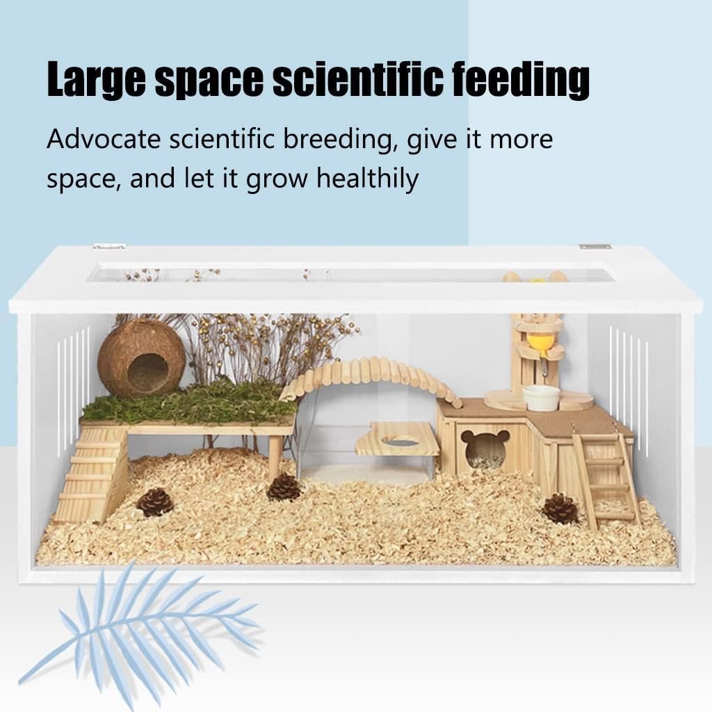 Jaula de hábitat para hámster, casa impermeable para mascotas pequeñas, incluyendo cobayas, hurones, chinchillas y ratones