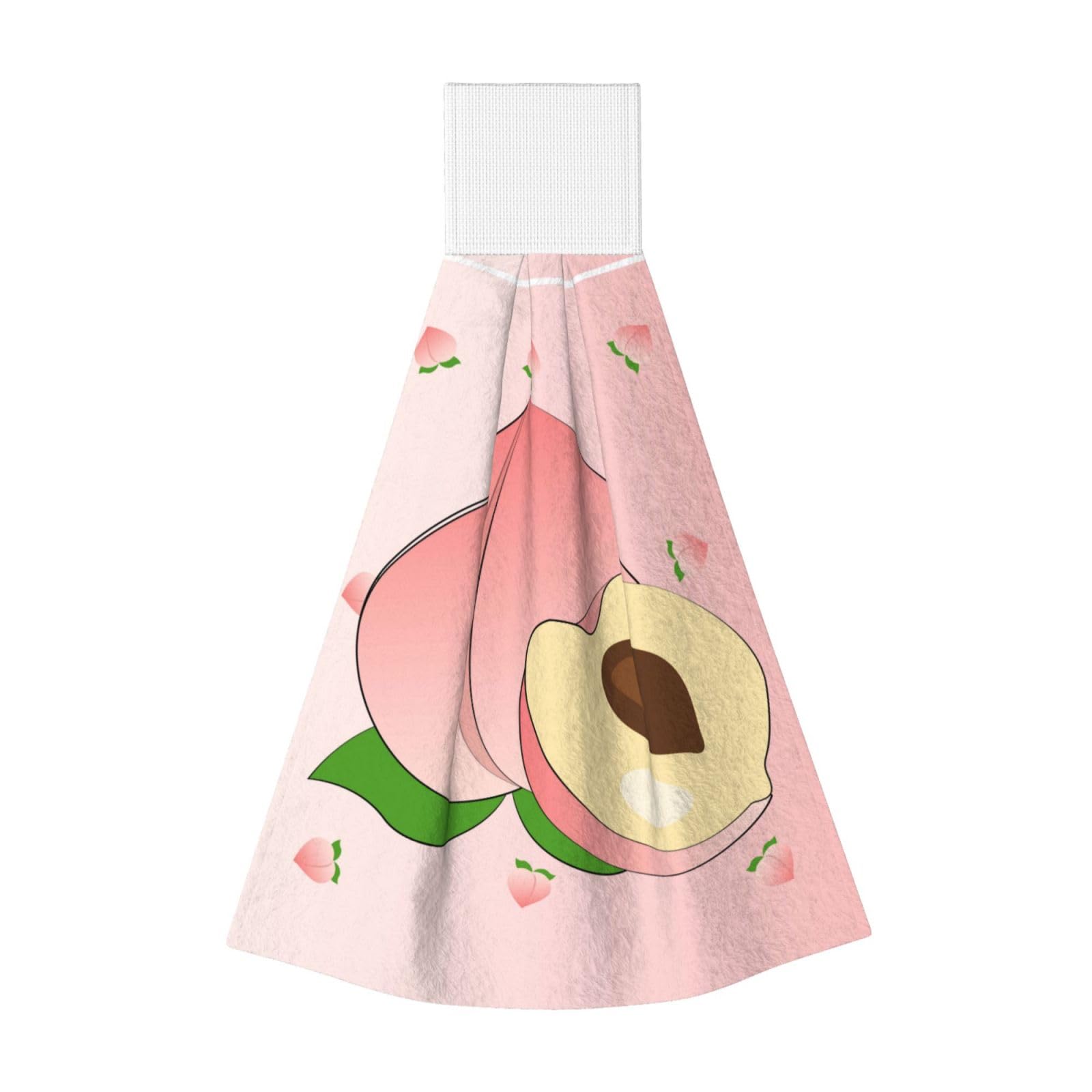 ZQYTGFDC cartoon peach Highly Absorbent Dish Towels Soft Coral Fleece Wipe