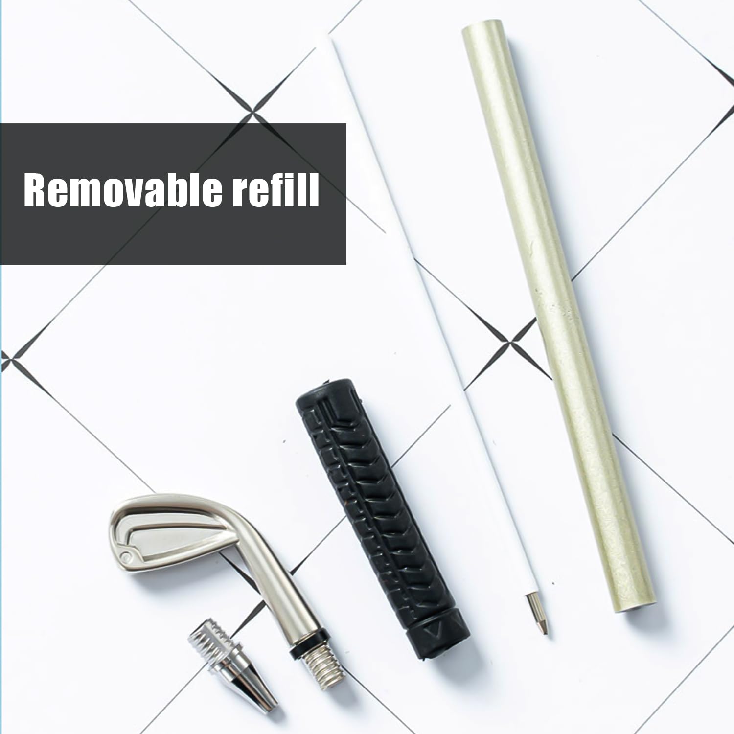 DUINIU 3 Golf Ballpoint Pens, Unique Golf Club Gift Box, Office Metal Pens, Smooth Writing, Suitable Gifts for Men - Image 4