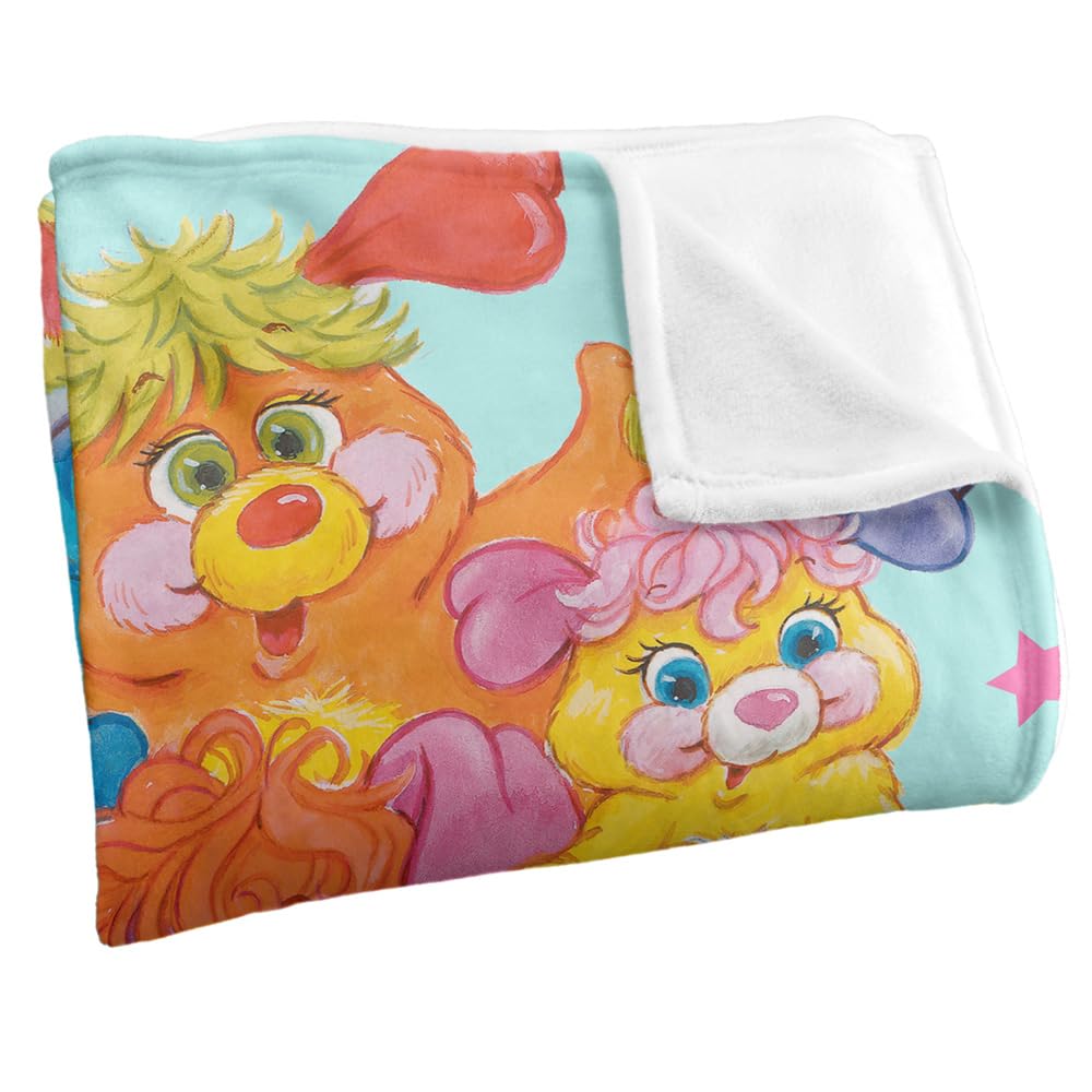 LOGOVISION Popples Group Shot Coperta super morbida al tatto setoso – 152 x 127 cm