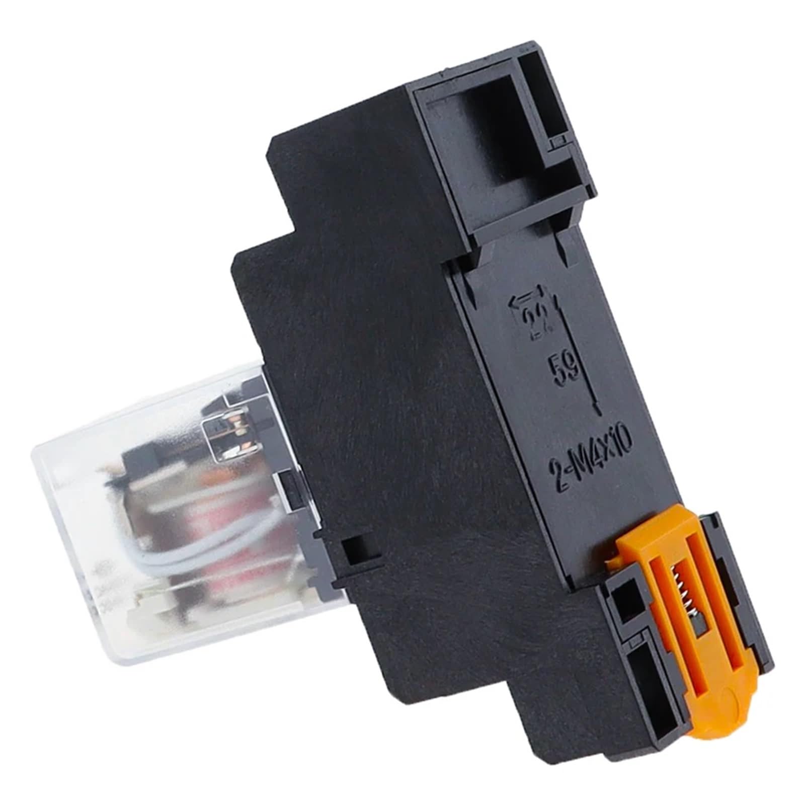 10 Uds MY4NJ nuevo patrónDC 12V 24V 36V 48V 110V 220V 380V bobina 5A 4NO 4NC relé de potencia DIN Rail relé de tiempo de 14 pines con base de enchufe(AC,12V)