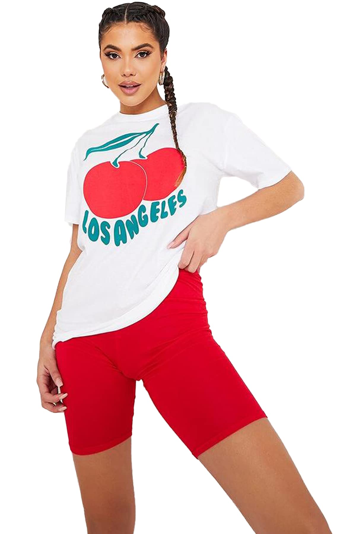 Womens Cycling Over-Knee Shorts Dancing Super Stretch Ladies Dancing Walking Running Gym Biker Active Casual Sports Yoga Pants