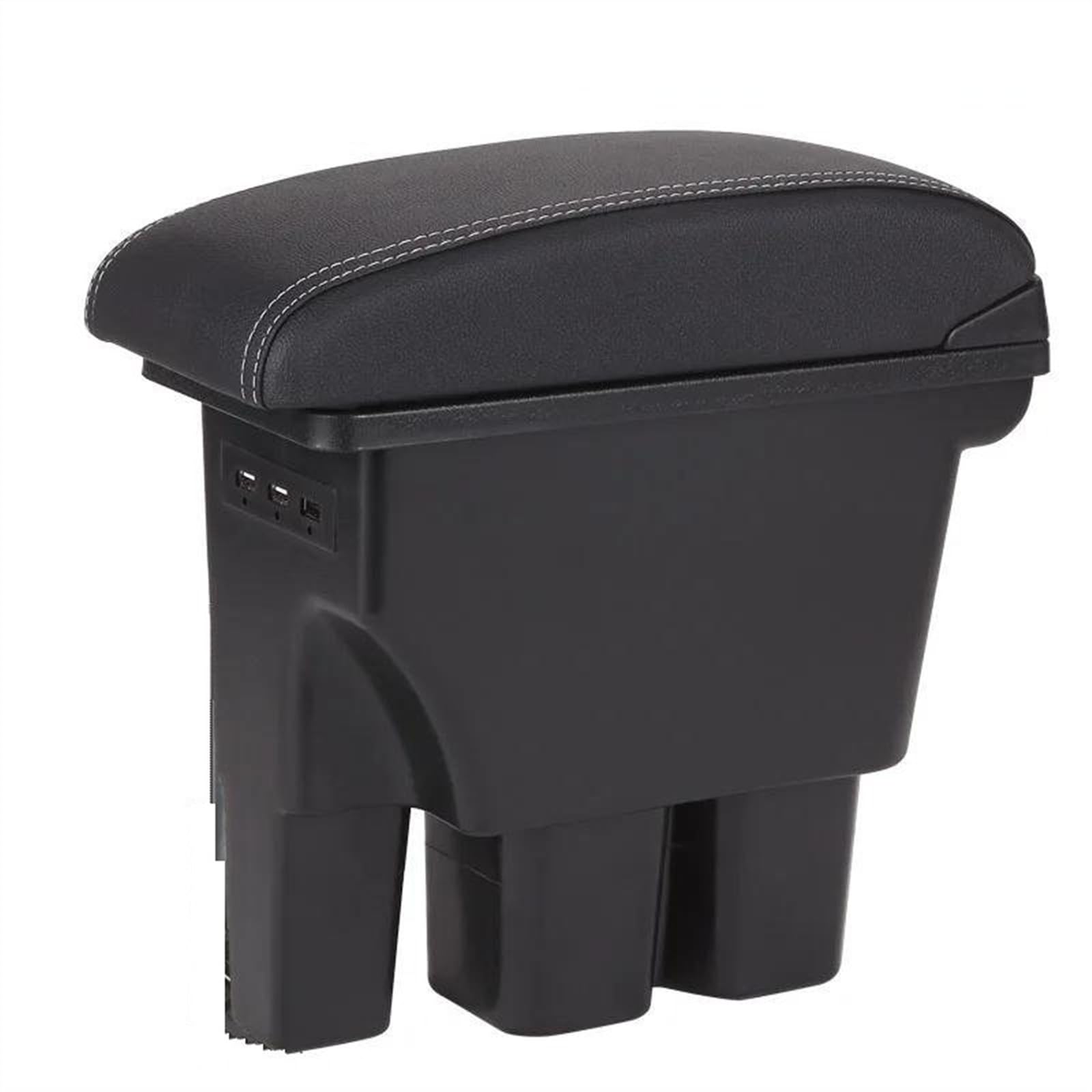 NMJLQW Storage Rack Armrest Box Car Armrest 2018-2023 Storage Box Retrofit Interior Details Car Accessories For Jimny JB74(A3 Black White line)