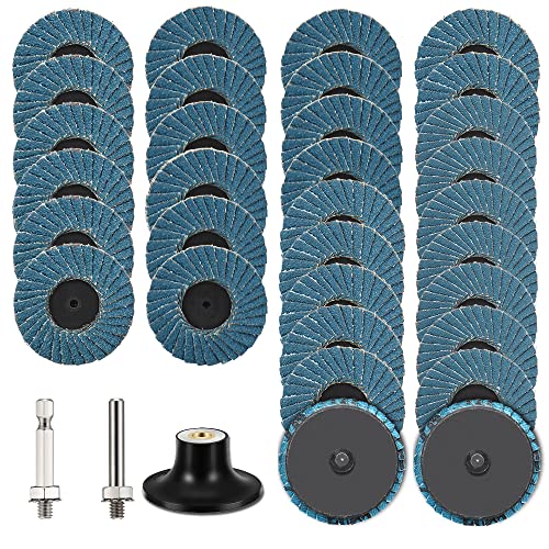 Meulage à lamelles et ponçage de 5,1 cm SI FANG avec lot de disques abrasifs pour perceuse