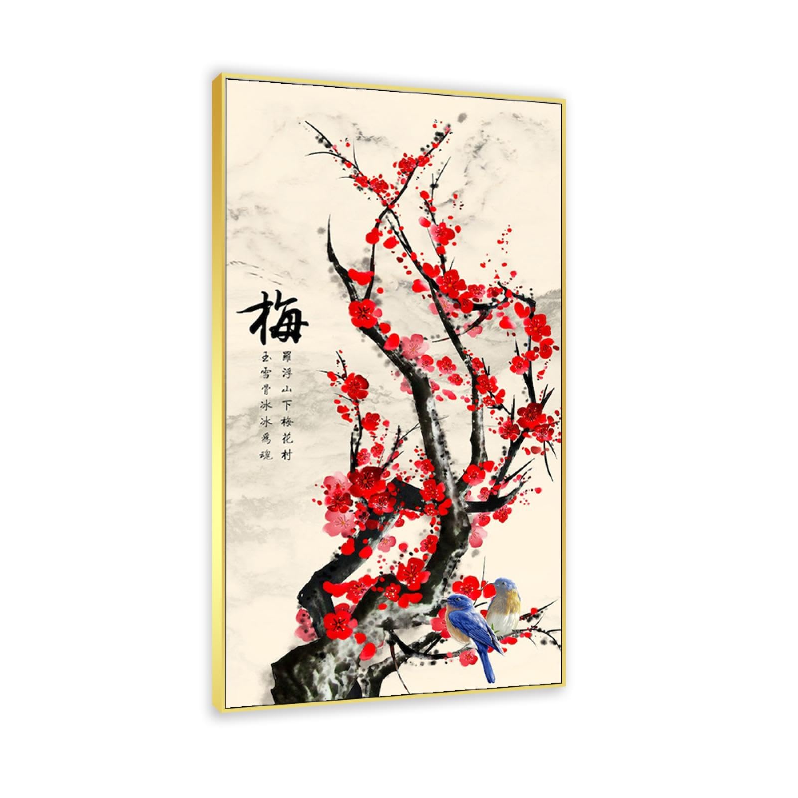 Amazon.co.jp: 風景画 壁アート大型伝統中国のキャンバス絵画 ポスター 