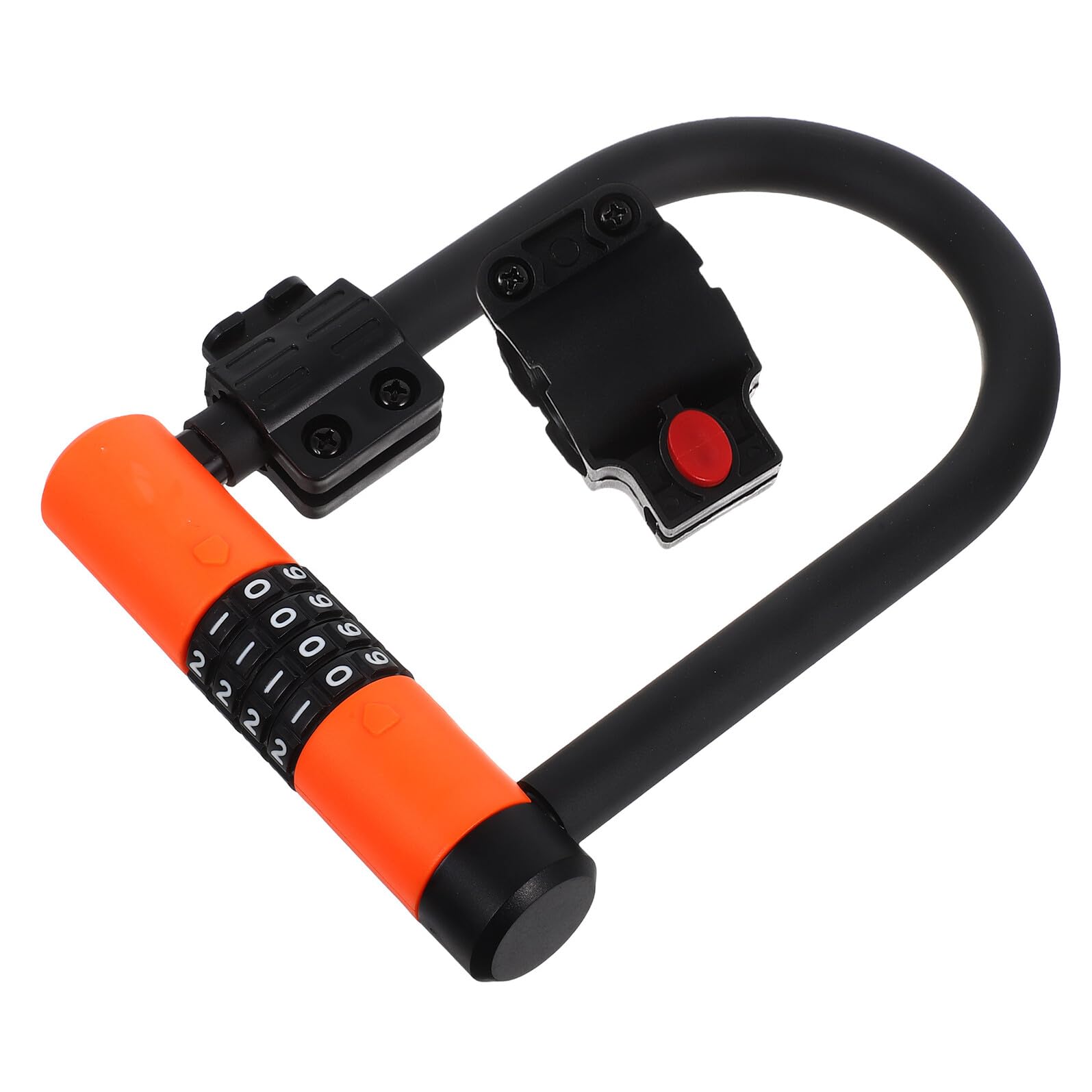 Lucchetto Antifurto per Bici a U Combinazione a 4 Cifre Resistente Agli Urti Leggero e senza Chiave per Mountain Bike Bici Elettriche Scooter e Cancelli in Metallo