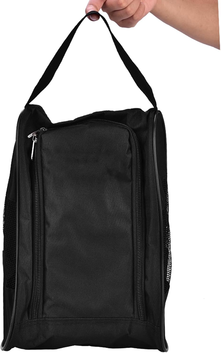 VGEBY Shoes Bag, Portable v Travel Shoe Bags Gym Sport Sack Organizer with Outside Ventilation Pocket for Socks, Tees(Black) Outdoor Clothing Golf Shoe Bags Golf Shoe Bags Golf Shoe Bags
