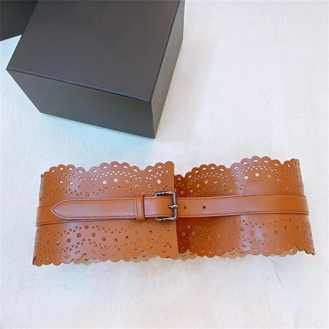 Damski gorset szeroki pasek vintage designerskie eleganckie spódnice gotyckie sukienki imprezowe wydrążony pas