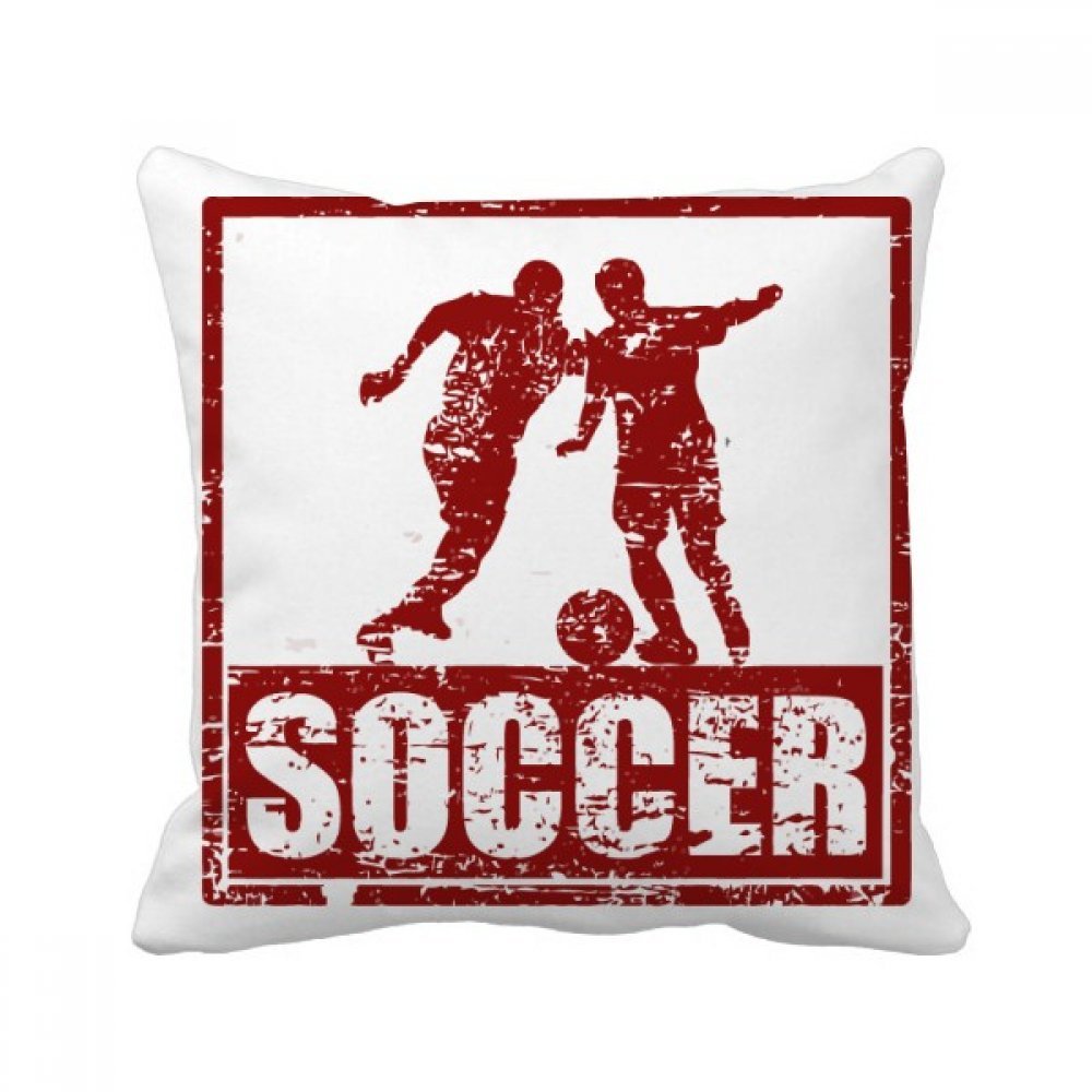 Oreiller football noir pour décorer le canapé du salon familial