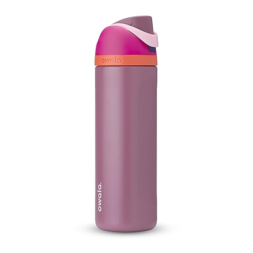 FreeSip Insulated Stainless Steel Water Bottle with Straw for Sports