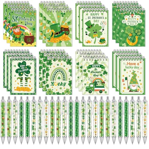 Carnets à spirale Saint-Patrick : facilitez vos notes en classe avec le kit stylos trèfle