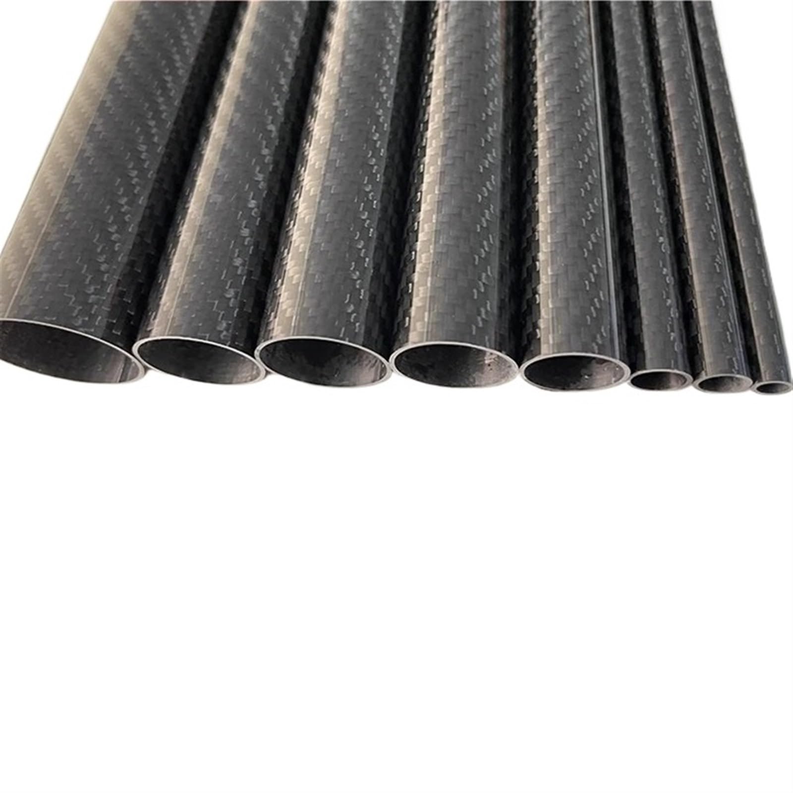 3k Carbon Fiber Tube, Twill Shining, Length:500mm, Wall Thickness: 2.5mm,Calibre: 8mm-44mm RC Airplane Models Accessories Carbon fiber square tube(32x27x500mm 2pcs)