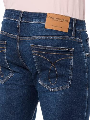 Jeans skinny, Calvin Klein, Masculino, azul escuro, 48