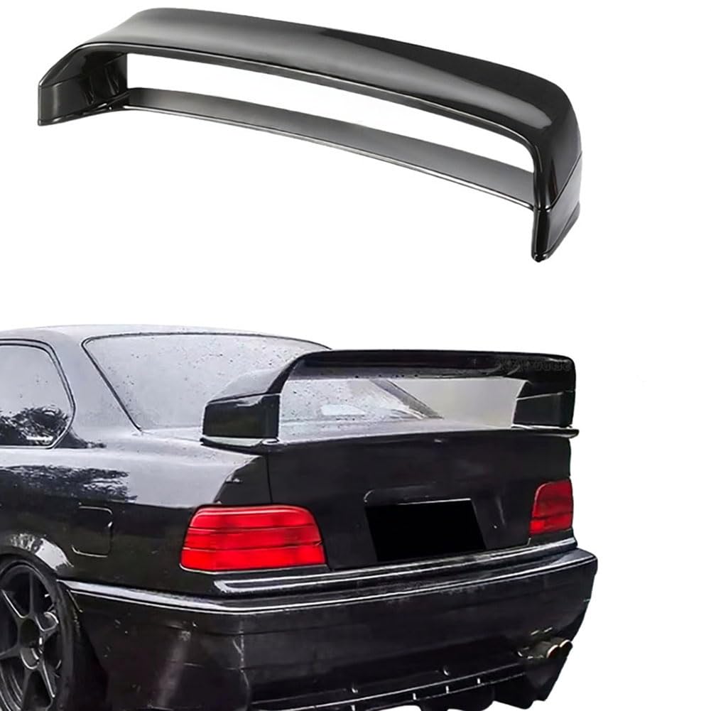Kompatibel für BMW E36 1990–2000, Auto-Heckspoiler, Festem Windabweiser, Hinteren Kofferraum-Dach-Sport-Splitter,unpainted
