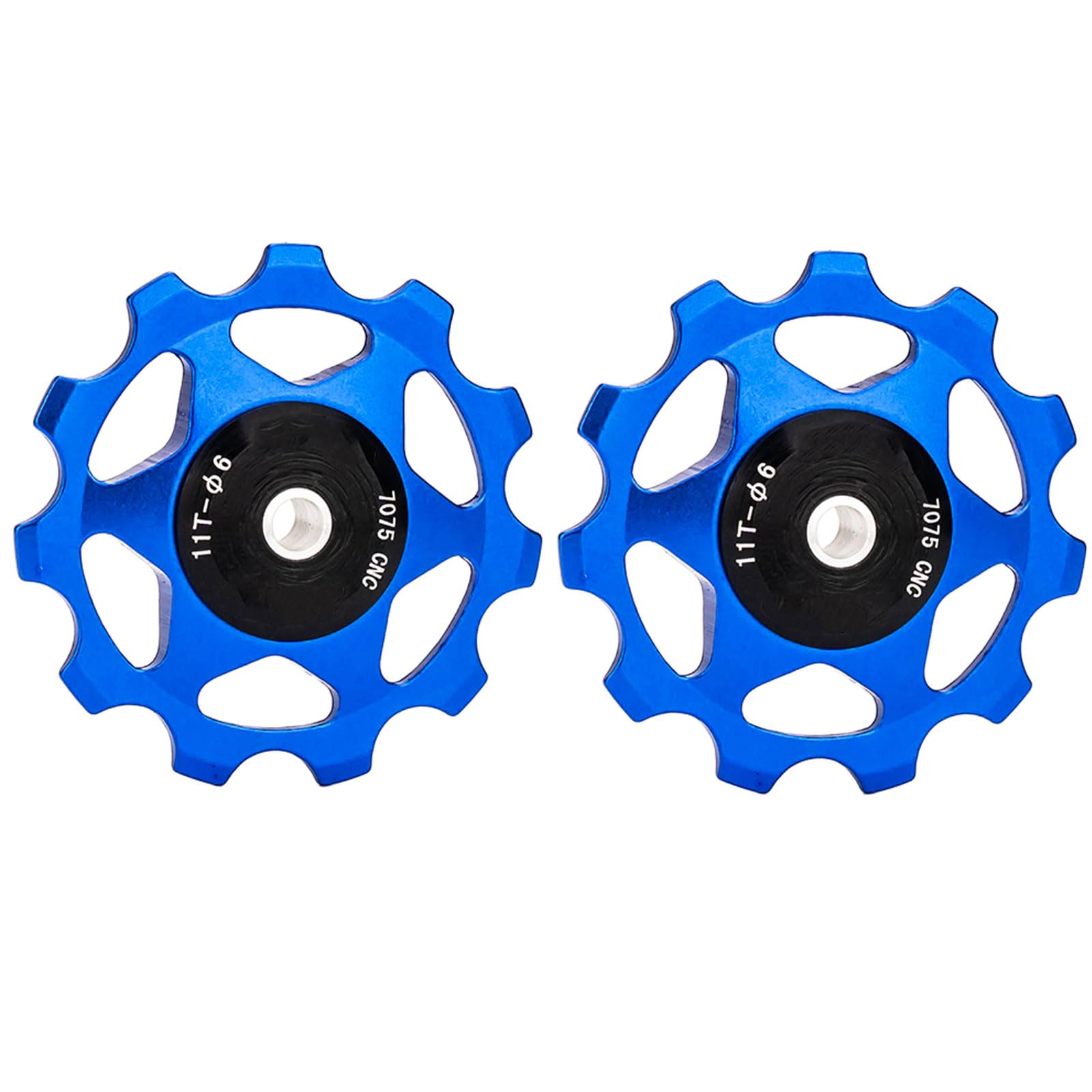 CHUDOU Bicycle Jockey Wheels,MTB Pulley Guide 11T/13T Bicycle Rear Derailleur Pulley - Aluminum Alloy Guide Wheel Compatible with 4Mm/5Mm Axles for Mountain And Road Bikes(Blue,13T)