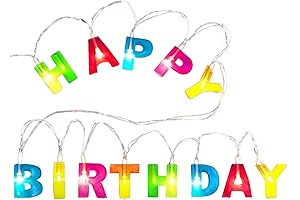 Enliven Your Birthday Celebration with Novelty Place's LED String Lights!