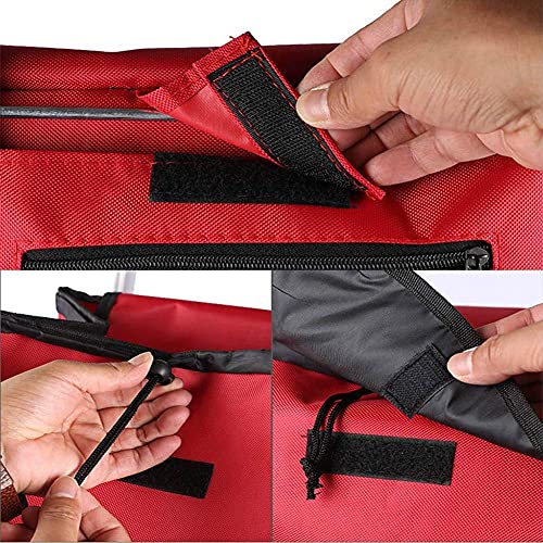 AYCDL Trolley-Wagen, Multifunktions-Einkaufswagen, Küchenaufbewahrungswagen, Aluminiumlegierung, Wasserdichtes Oxford-Tuch, Aluminiumlegierung, Faltbarer Wagen, Supe,Brown – Bild 7