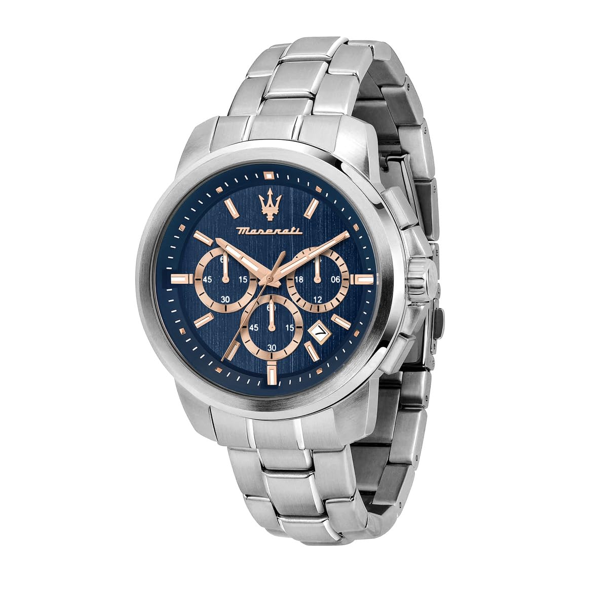 Maserati Stainless Steel Lifestyle R8873621037 Men Quartz Analogue Watch, Blue Dial, Silver Band (B0BT85BFT5) Amazon Price History, Amazon Price Tracker