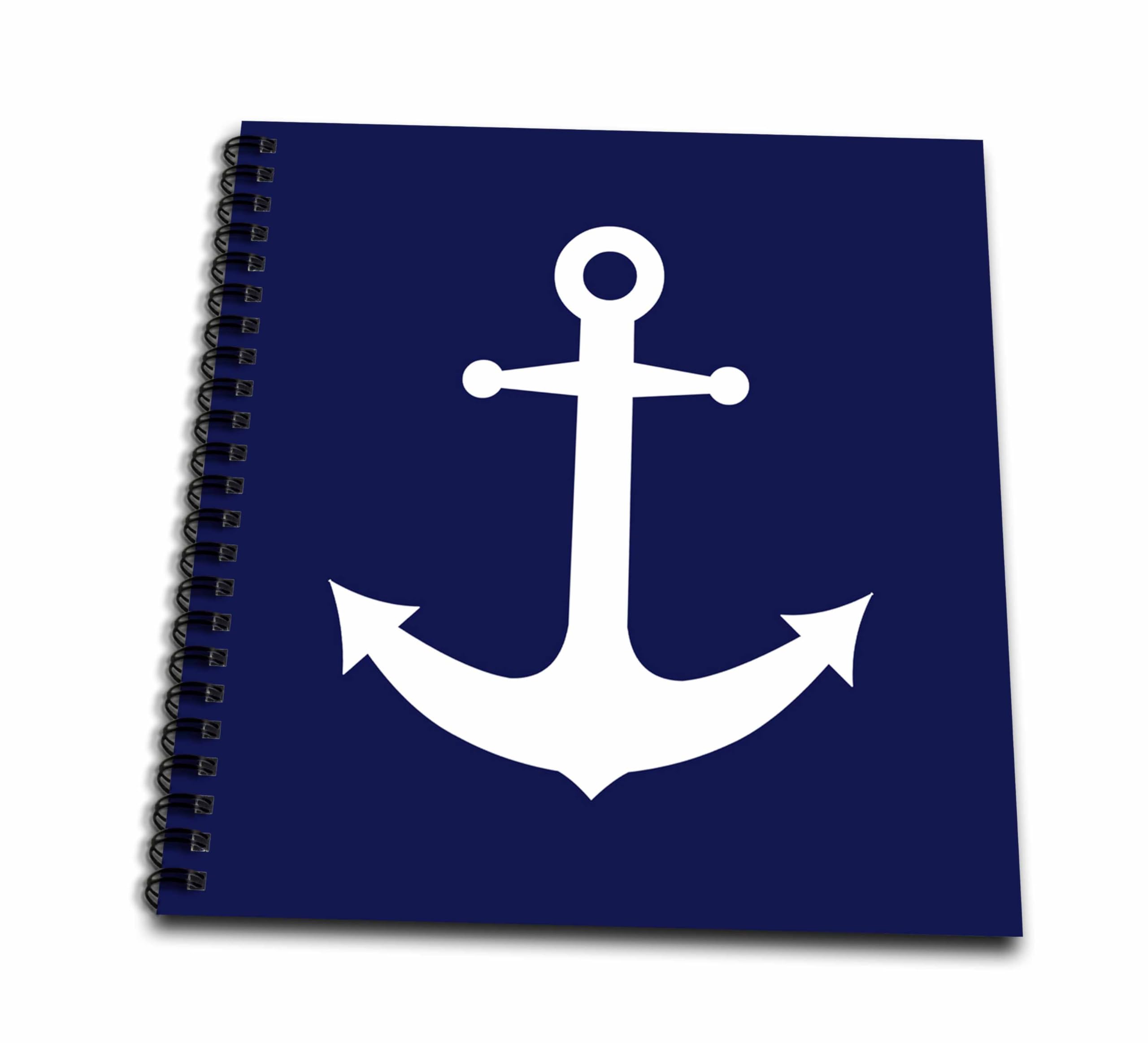 Livre de mémoire motif ancre nautique 30,5 cm pour ancrer les précieux souvenirs de famille