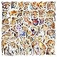 Cheetah Aufkleber Cheetah Stickers 50 Stück Skateboard Graffiti Aufkleber Motorräder Fahrrad Snowboard Gepäck Laptop Auto Koffer für Kinder und Jugendliche Wasserdichte Vinyl Aufkleber