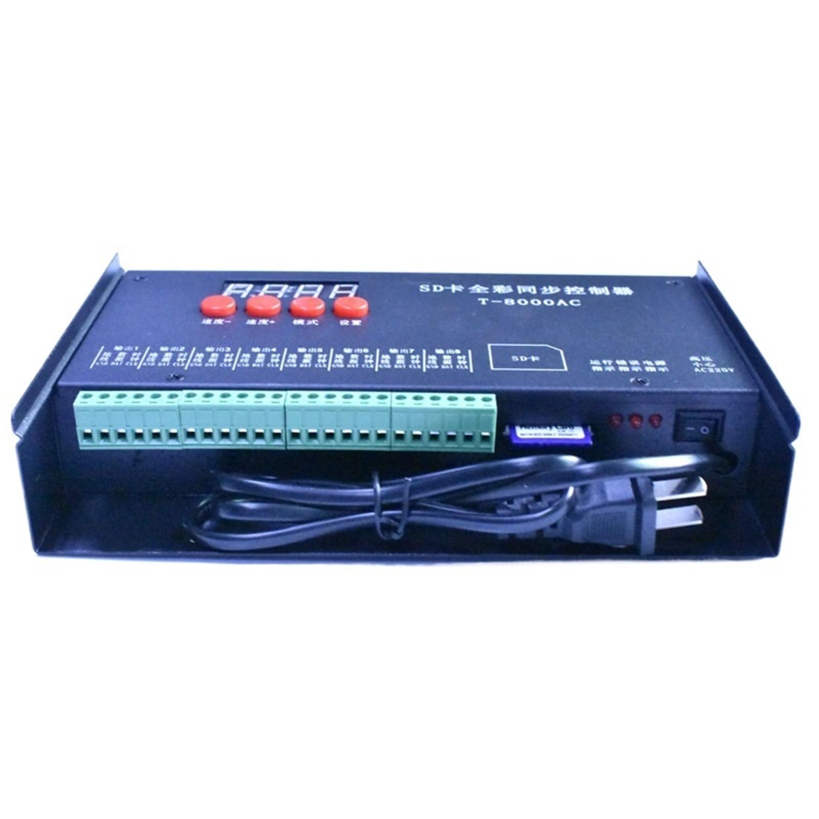 Contrôleur Polychrome T-8000AC étanche pour synchronisation AC de points LED