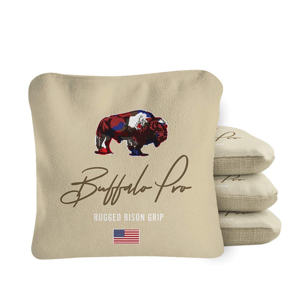 American Cornhole Association - Official Dual Sided (Slick n Stick) Professional Cornhole Bags – All Weather – Double-Stitched – Rounded Corners - Eagle Pro Designs