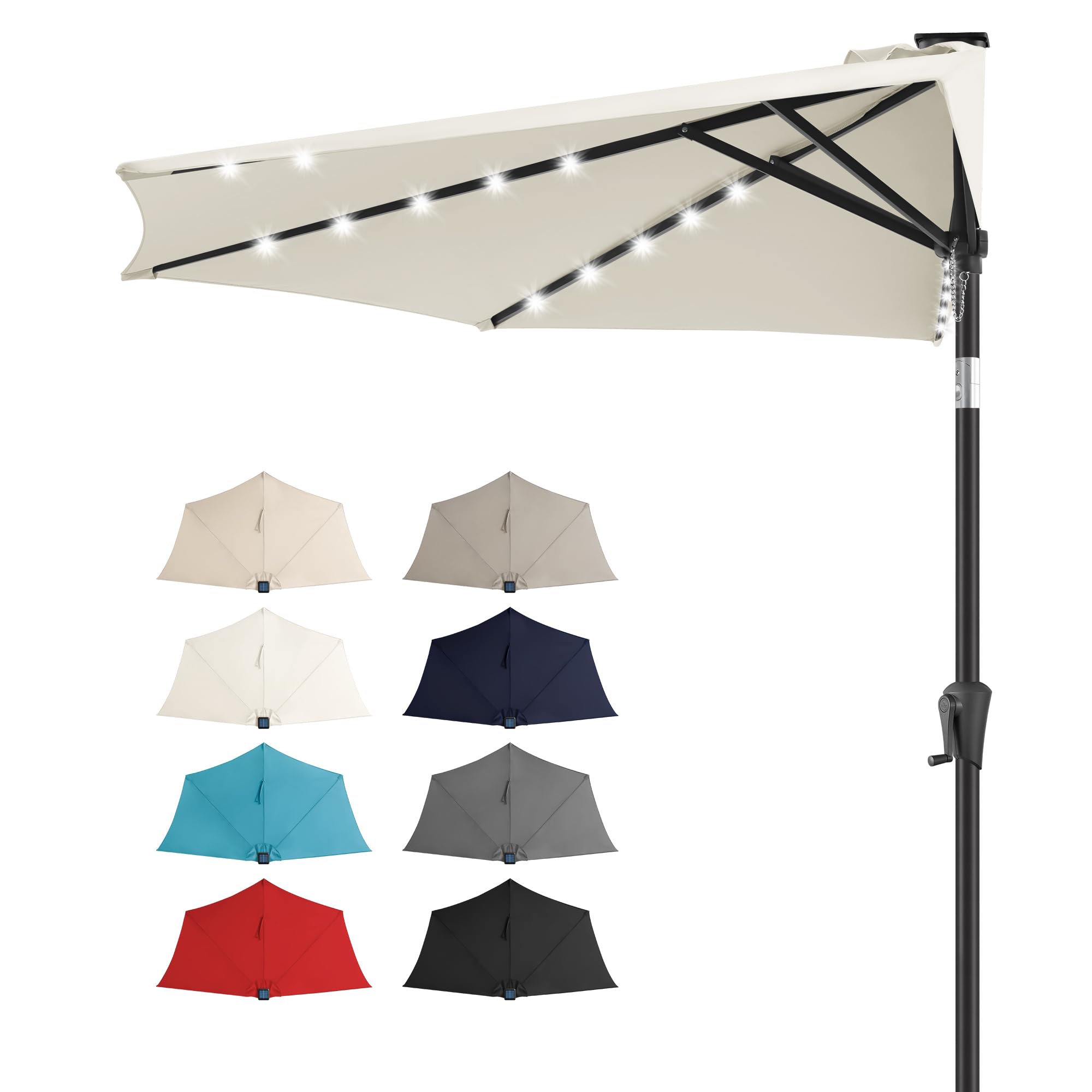 cantilever patio umbrella costco Costco 10FT Square Solar LED Cantilever Umbrella