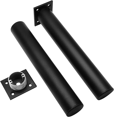 Miniatura 9 de Juego de 4 patas para muebles de 7.87 pulgadas, patas ajustables de aleación de aluminio, pies de soporte de sofá redondos de metal, pies ajustables