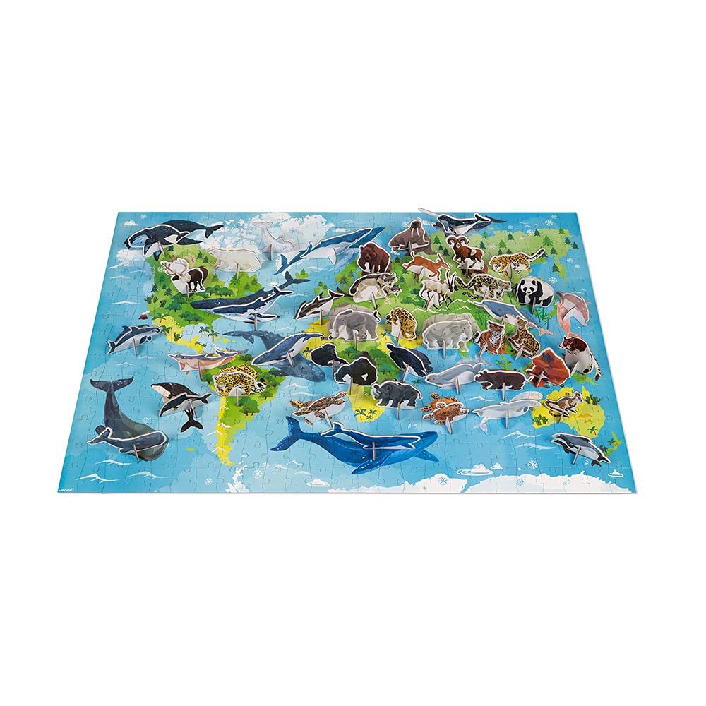 Amazon.com: Janod WWF Priority Species 350 Pieces Educational