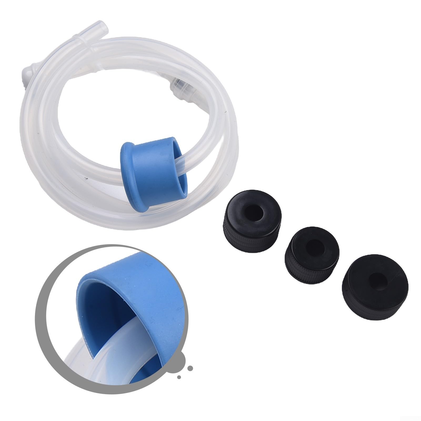 Tube d'extension de distributeur de savon pour évier de cuisine - Tuyau en silicone de 1 m pour comptoir - Système de pompe à savon liquide - Tube de recharge étendu pour grande bouteille de détergent