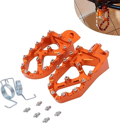 JFG RACING Estriberas alargadas para motocross para 65 85 125 150 200 250 300 350 450 500 525 530 625 SX SX-F XC XC-F EXC EXC-F XC-W XCF-W SMR