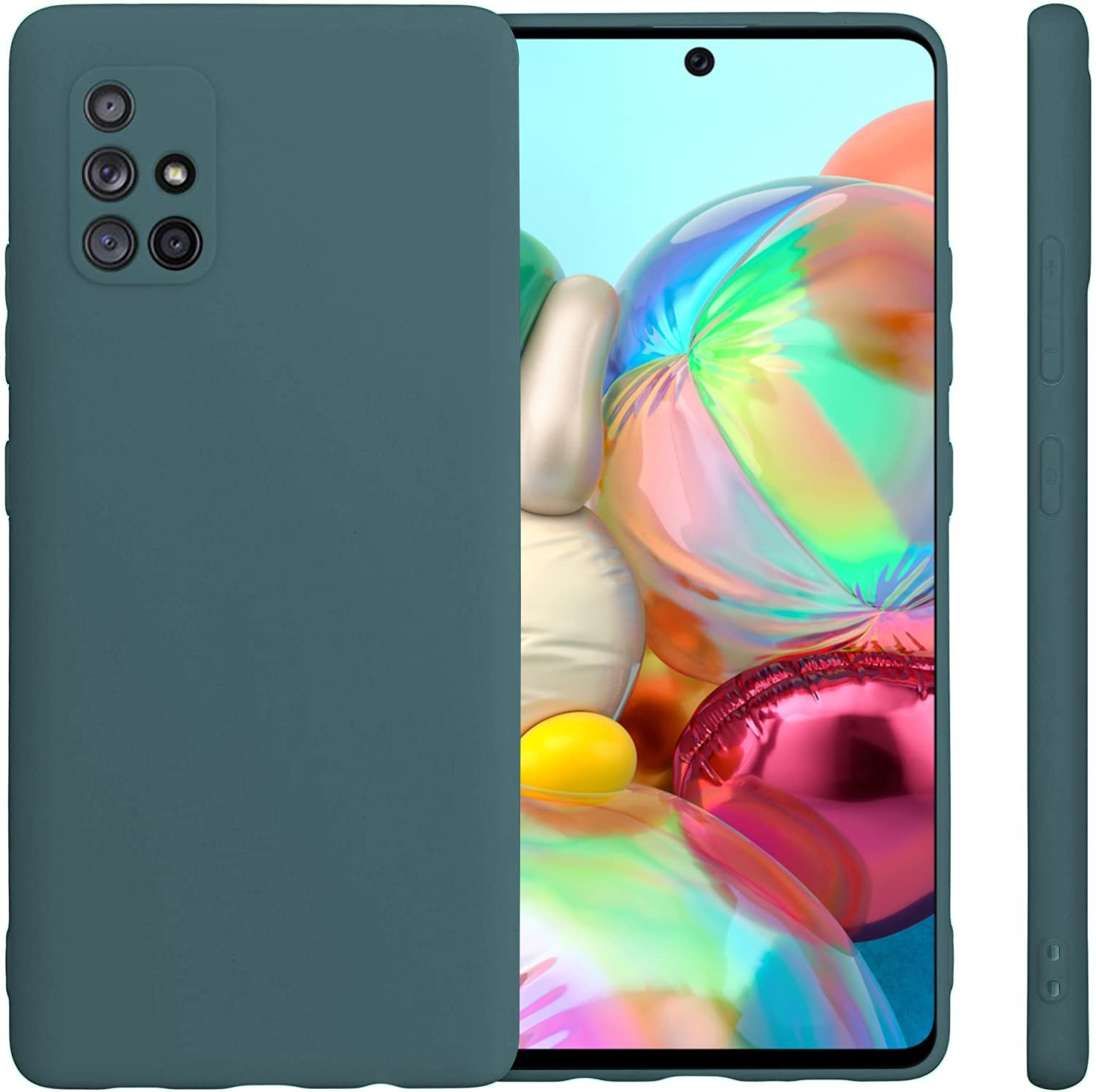 LOXXO® Liquid Silicone Soft Back Cover Case Designed for Samsung Galaxy M31S (Forest Green) (B093BVMX99) Amazon Price History, Amazon Price Tracker