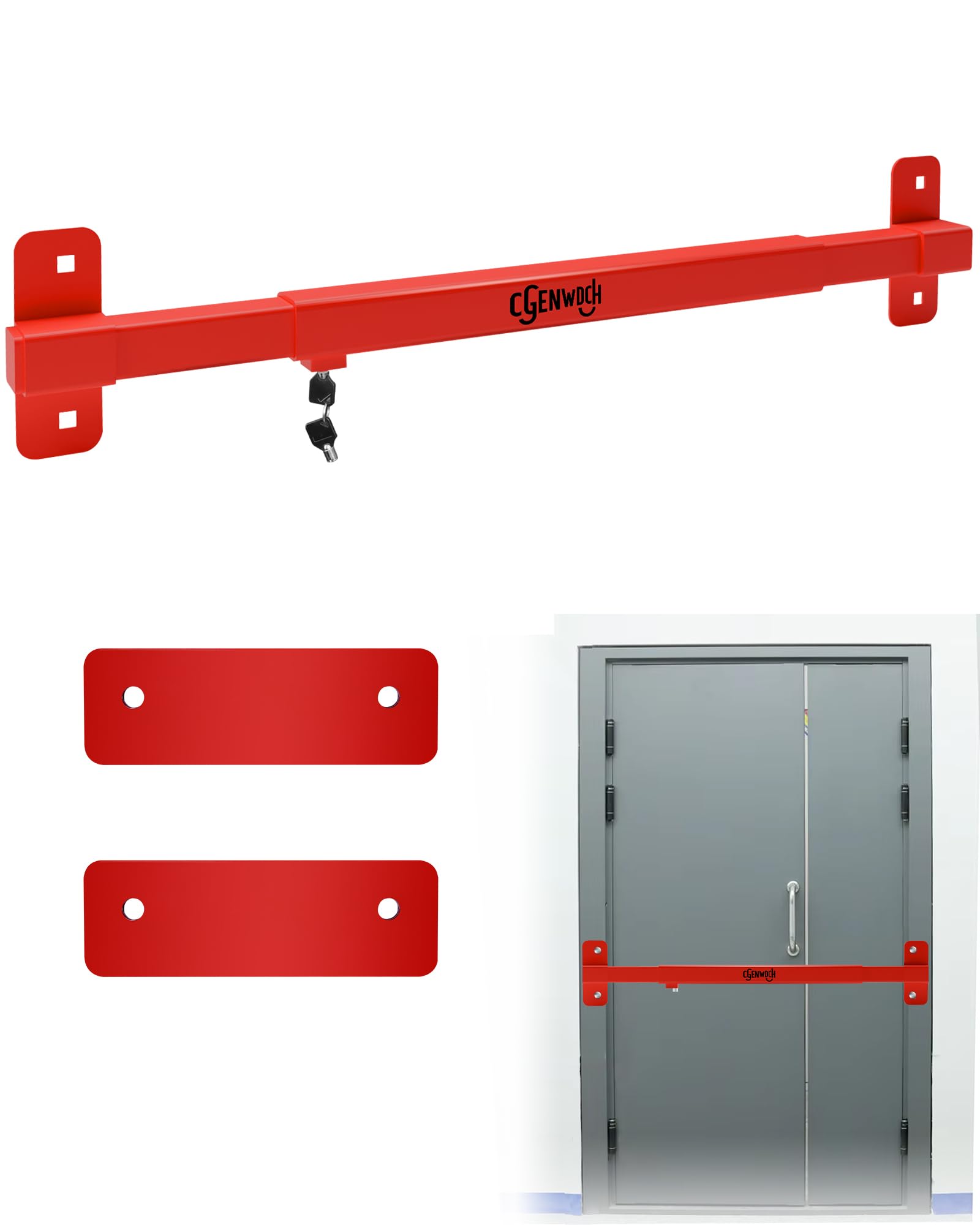 Photo 1 of Adjustable Door Security Lock Bar for 32"- 42" Exterior Opening Door
