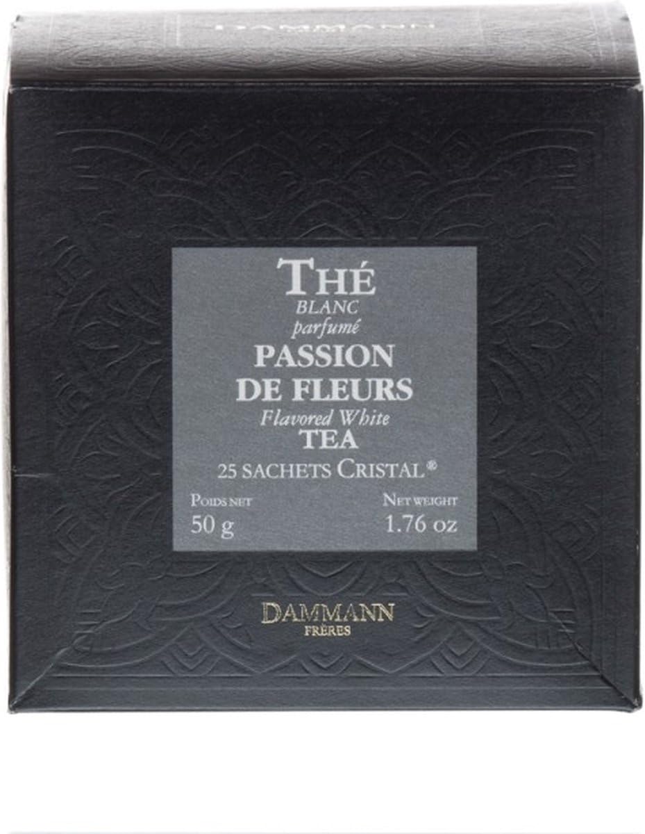 Tè Bianco Passione di Fiori - Flavored White Tea, Dammann Fratelli (25 Bustine Cristallo, 50g)
