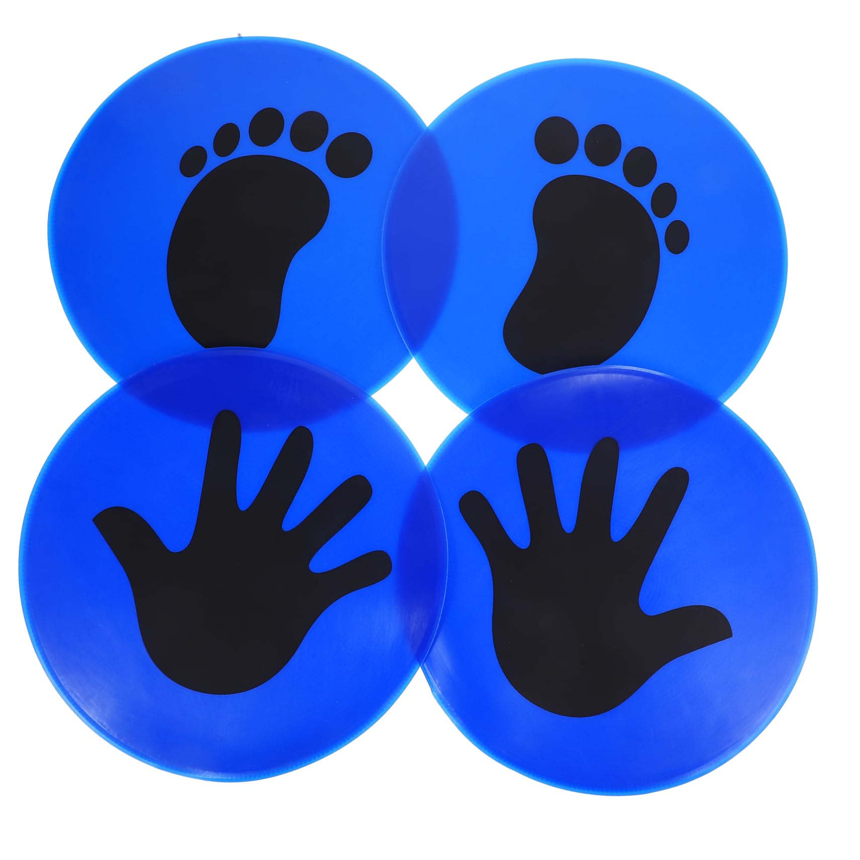 BRIGHTFUFU Football Training Discs Set 2 Pairs Soccer Training Markers Marking Discs Bright Design