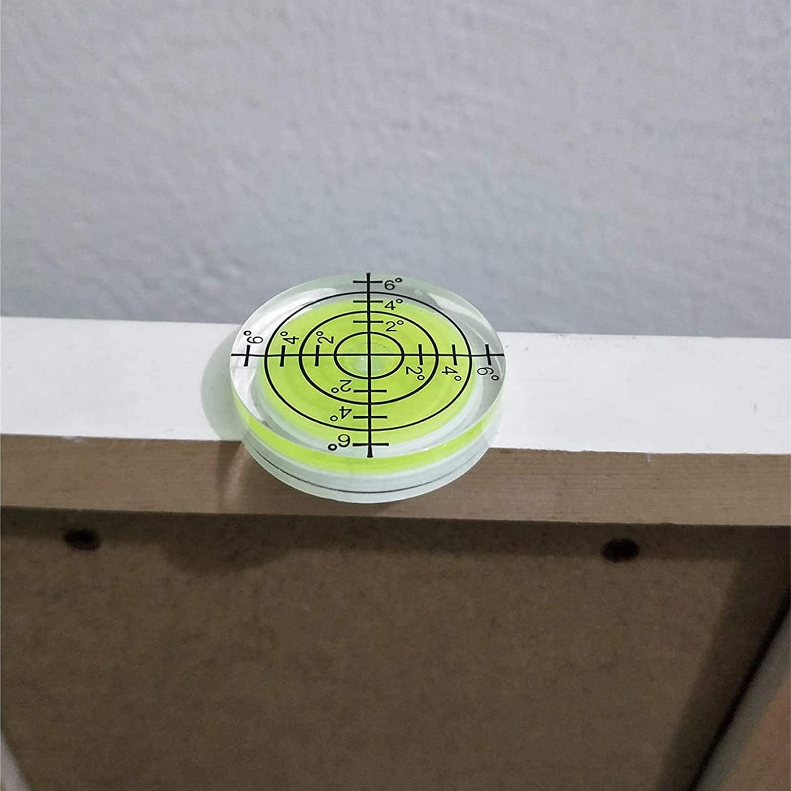 4 Mini Livelle A Bolla 32 Mm - Per Livellamento Preciso Di Camper, TV E Mobili - Con Nastro Biadesivo