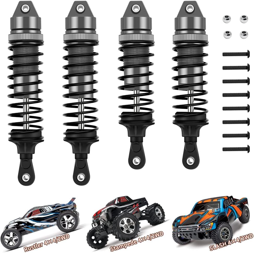 GLOBACT Aluminum Front & Rear Shocks for 1/10 Slash 2WD/4x4
