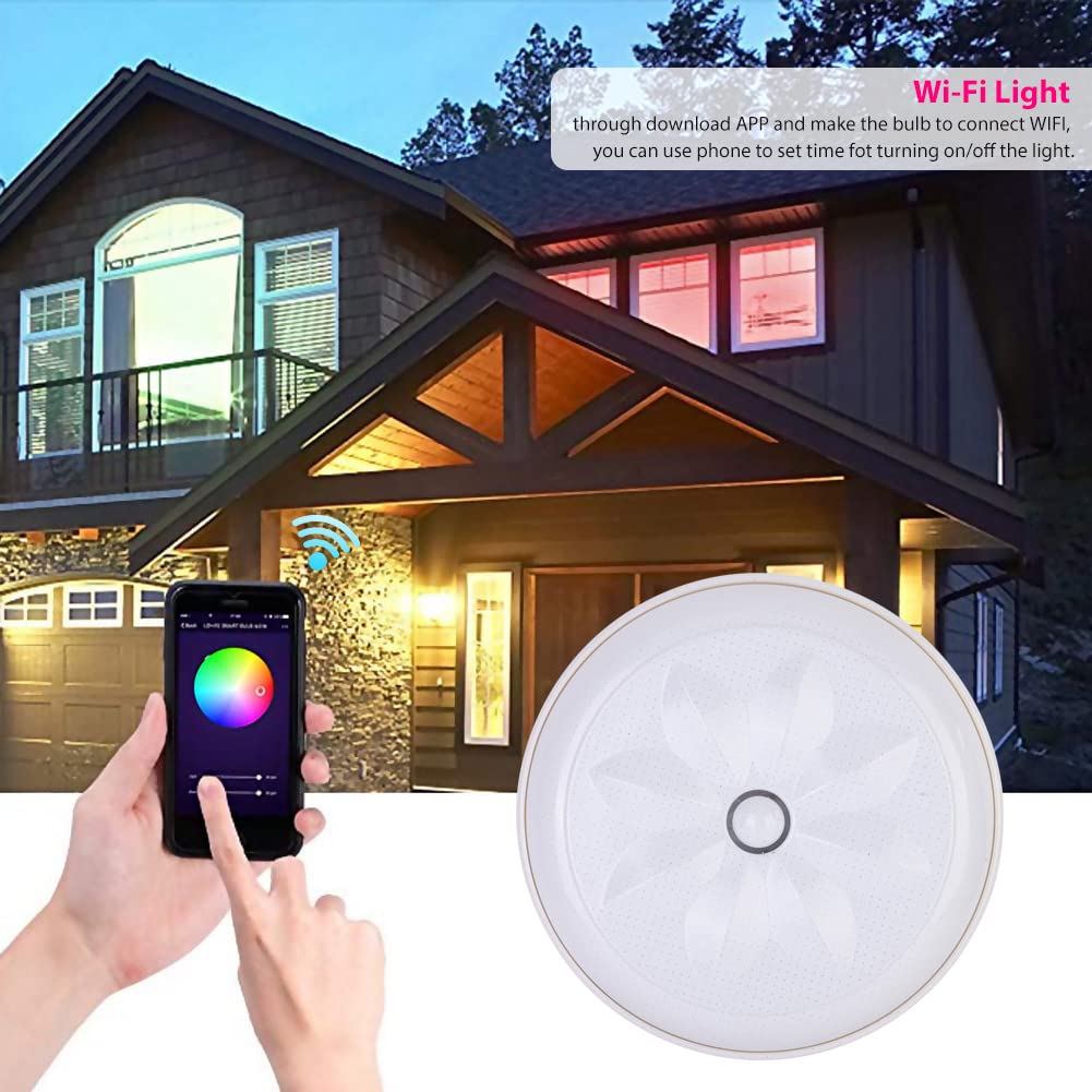 AC85-265V 48W 15,8 pollici RGB+W Smartphone controllato Wi Fi Smart Affermazione Lampada montata
