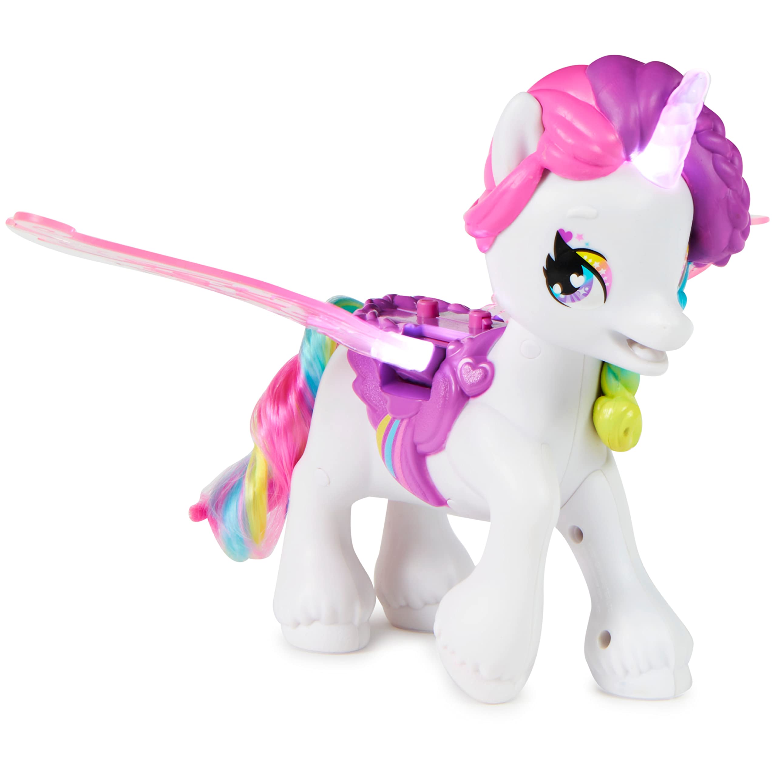 Hatchimals Unicorno interattivo con Ali mobili e Oltre 60 Effetti Luminosi e sonori per Ragazze dai 5 Anni in su