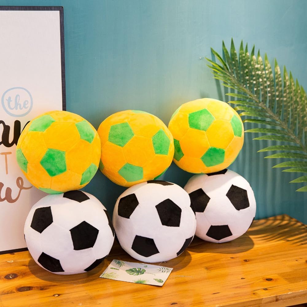 Cuscino Peluche A Forma Di Pallone Da Calcio 45 Cm Con Portachiavi | Giocattolo Morbido Per Regalo Bambini E Tifosi - 2
