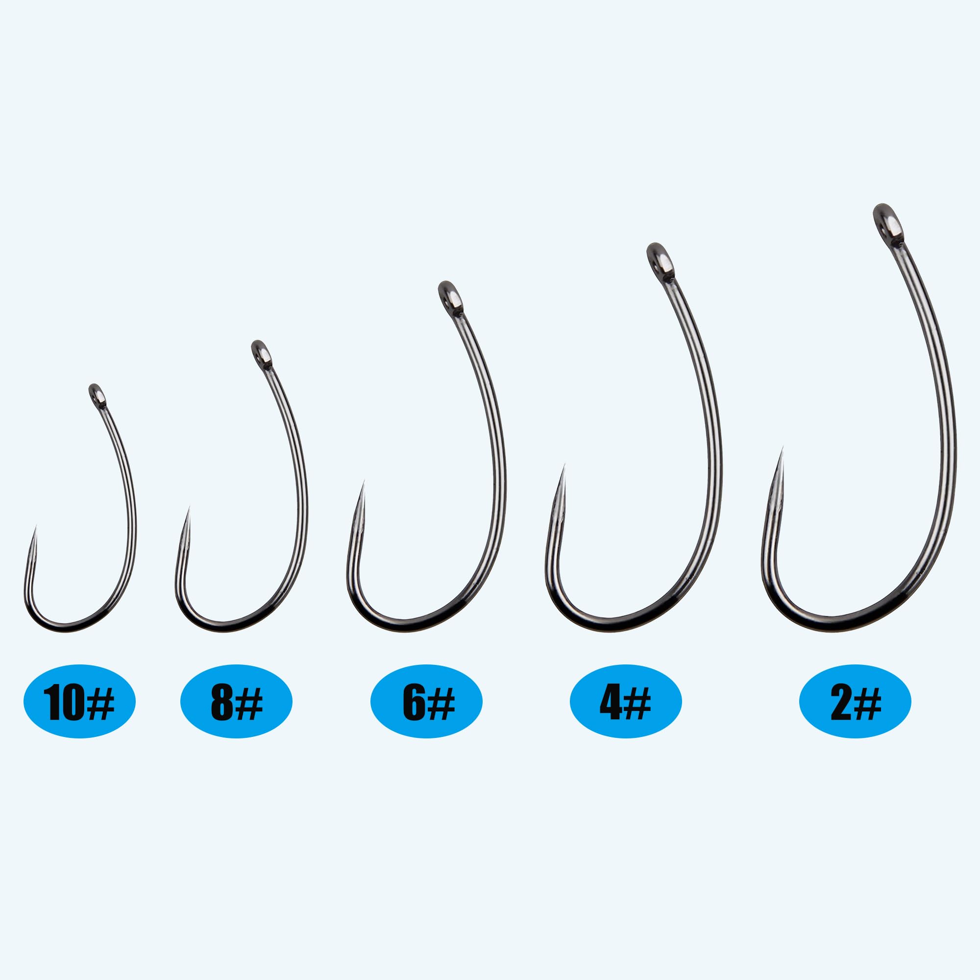 Amazon.com : OROOTL Barbless Fishing Hooks, 180pcs Carp Fishing Hooks  Barbless Carp Hooks Circle Hook Freshwater Saltwater Fly Tying Hooks Carp  Hair Fishing Tackle : Sports & Outdoors