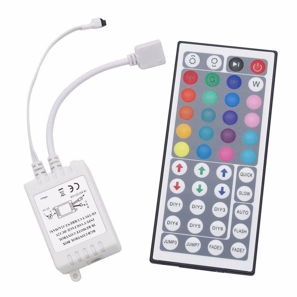 1pc Led Controller 44 Keys Led Ir Rgb Controler Led Lights Controller Ir Remote Dimmer Dc12v 6a for Rgb 3528 5050 Led Strip