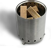 Vista 3 de Horno de pizza de madera, madera de roble secada al horno para hornos de pizza, troncos sin corteza de 3.5 pulgadas, ideal para Ooni, Gozney, estufa