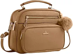 Bolsa Feminina Baú Transversal tamanho Médio em couro PU com Alça De Ombro removível Tiracolo