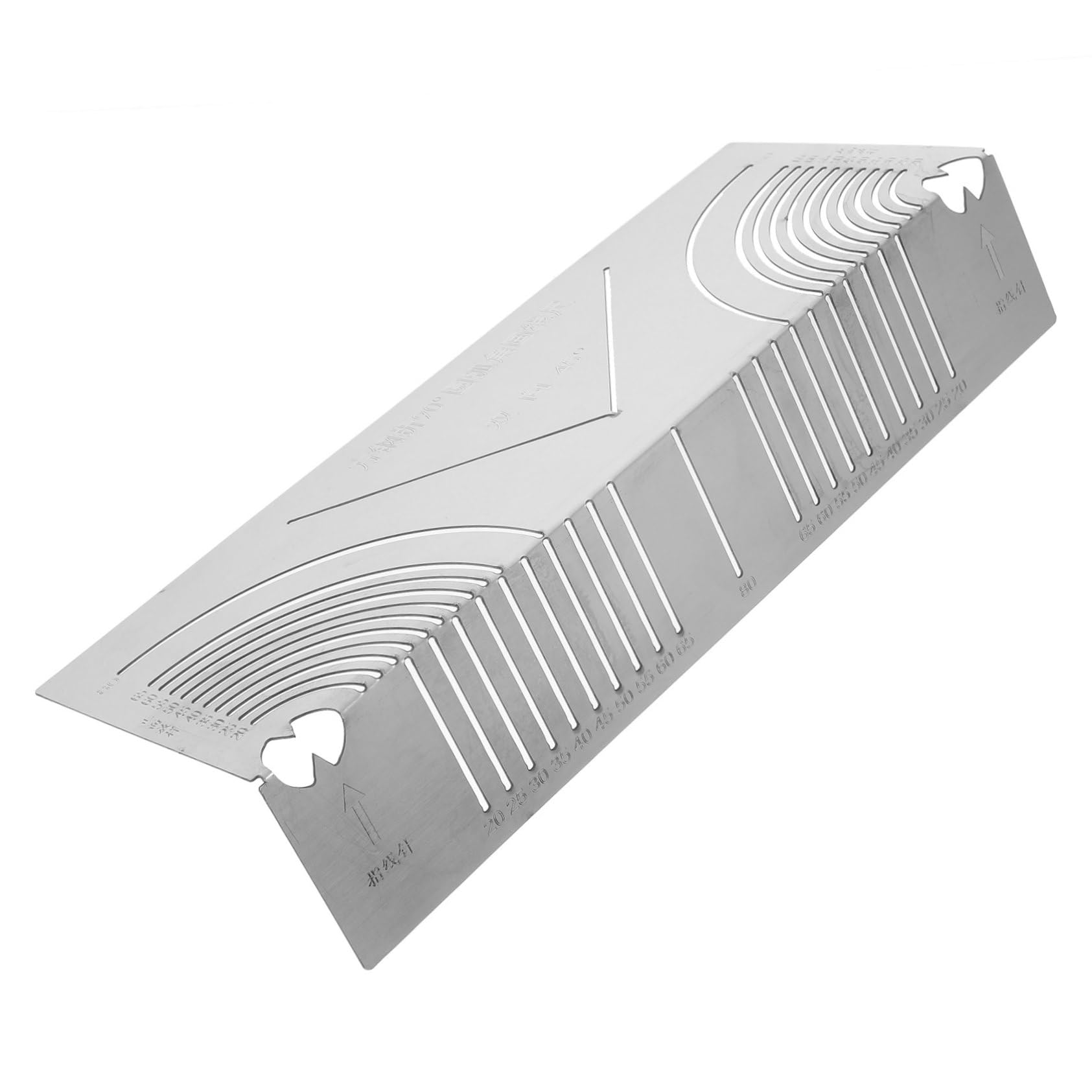 VILLCASE Multi-function Arc Angle Mold Precision Center Finder Ruler Angle Gauge for Metalworking