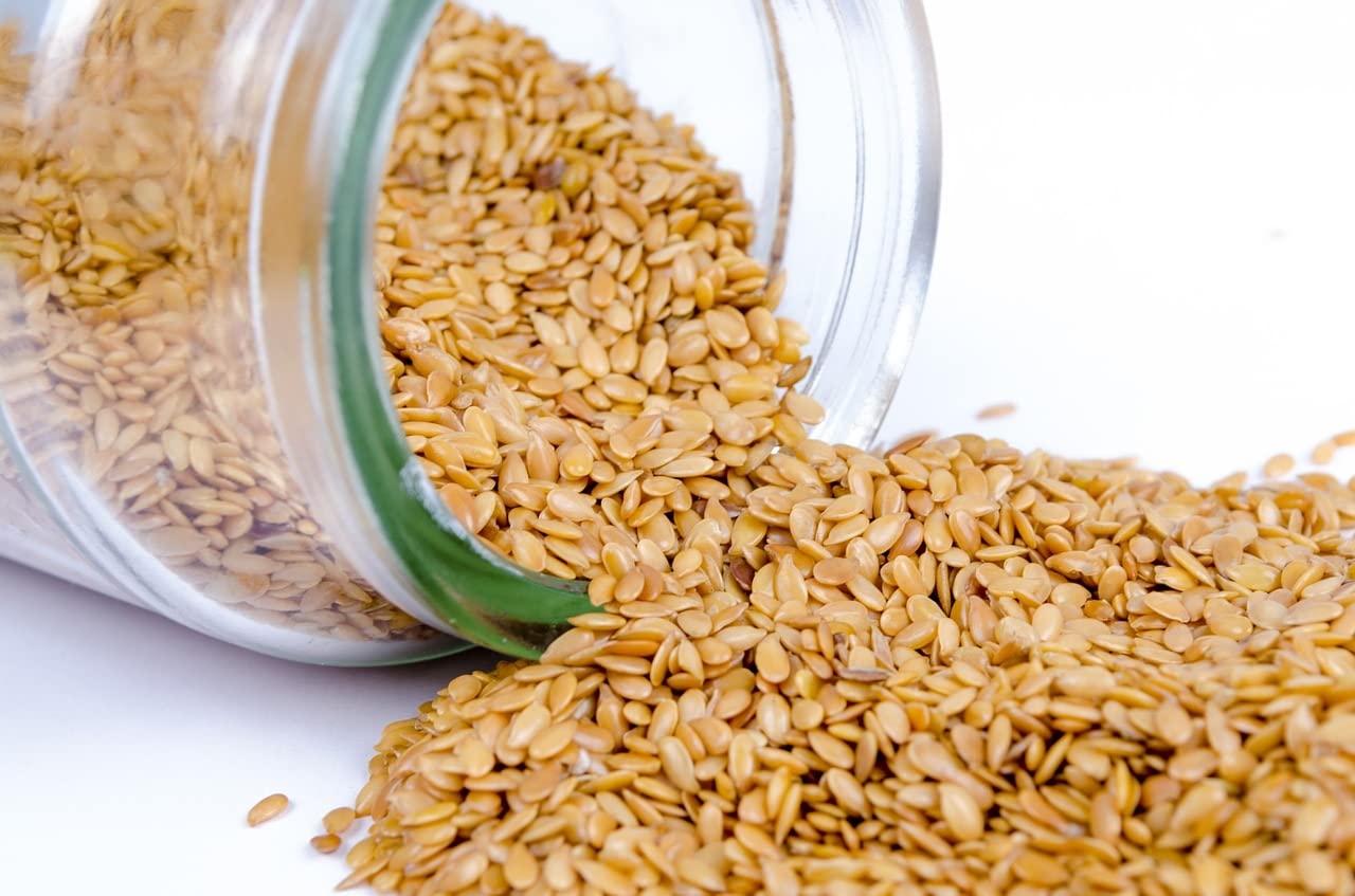 Kamelur Bio Goldleinsamen Ganz aus EU-Landwirtschaft (25kg) - Bio Leinsamen Gold ohne Zusätze
