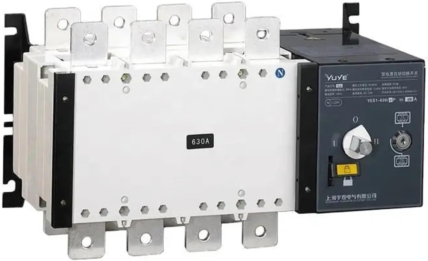 Din Rail 2P 3P 4P GA Type ATS 630A Changeover Automatic Transfer Switch Dual Power Supply for Diesel Generator