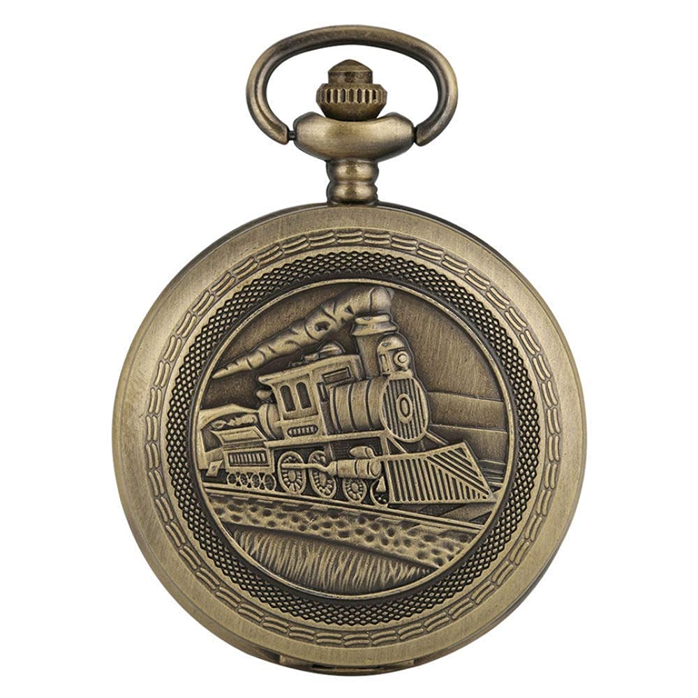 Montre de poche steampunk collier pendentif en bronze, idée cadeau pour hommes et enfants